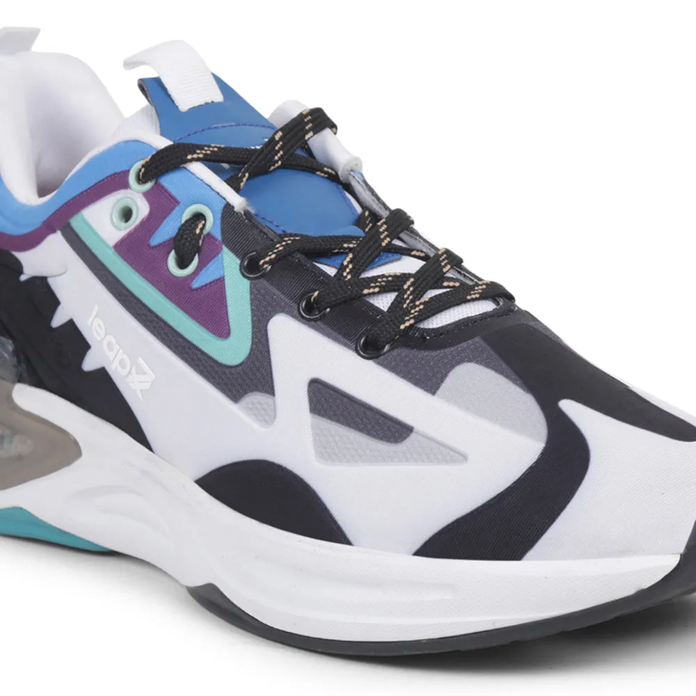 Leap7x White Sports Lacing Running Shoes For Men HANOVER-1 By Liberty On Shoes Running