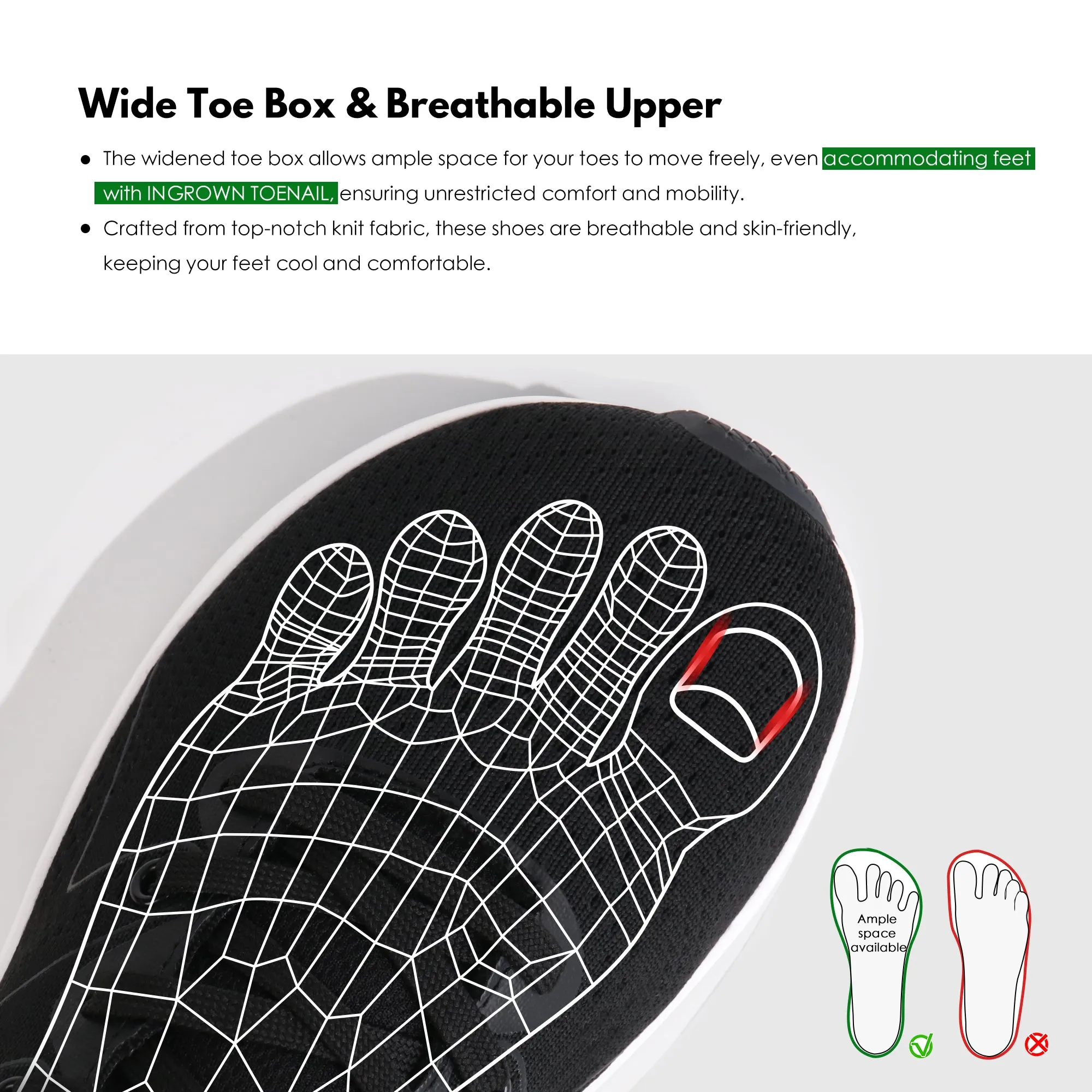 Black Sneakers Wide Toe Box-Ezra Running Shoe Sites