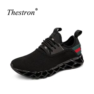 Axelion Block Running Shoes Running Shoes Men Spring Summer Working Shoes Cushioning Gym Sneakers Lace Up Outdoor Mesh Breathable Sport Trainers