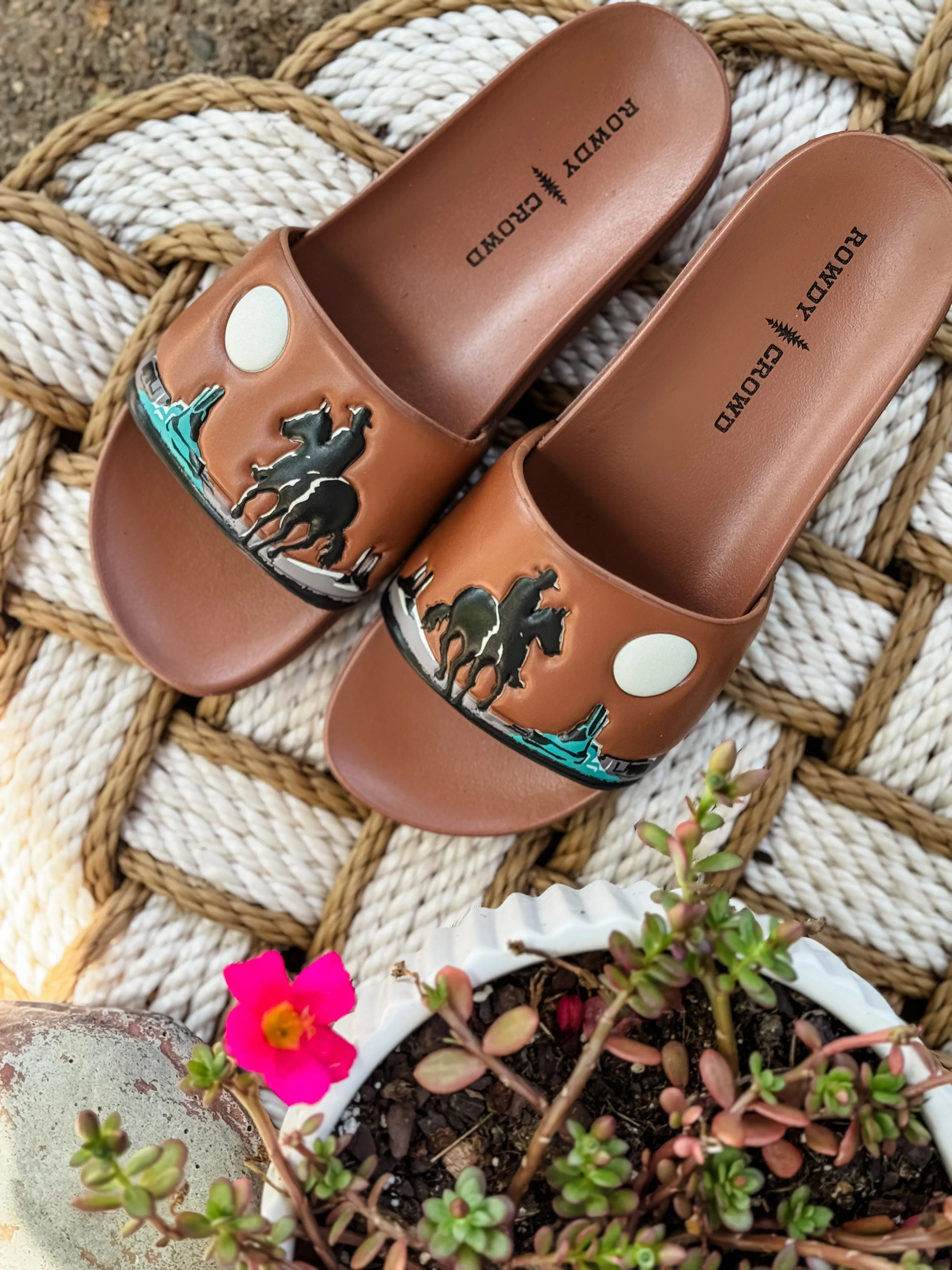 Saddle Bum Slides Cute Cow Slippers