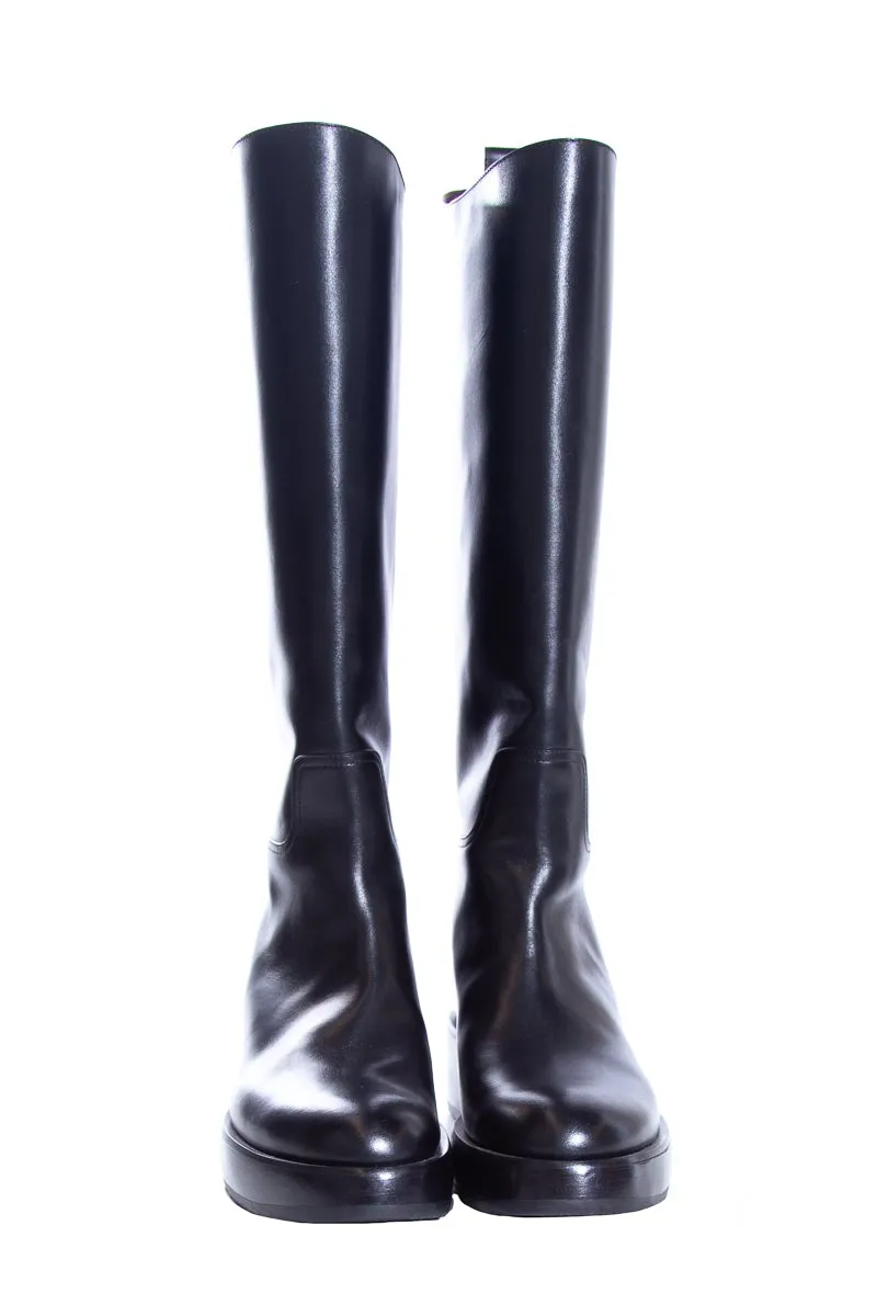 The Row Black Boots SZ 37 Ankle Cowgirl Boots