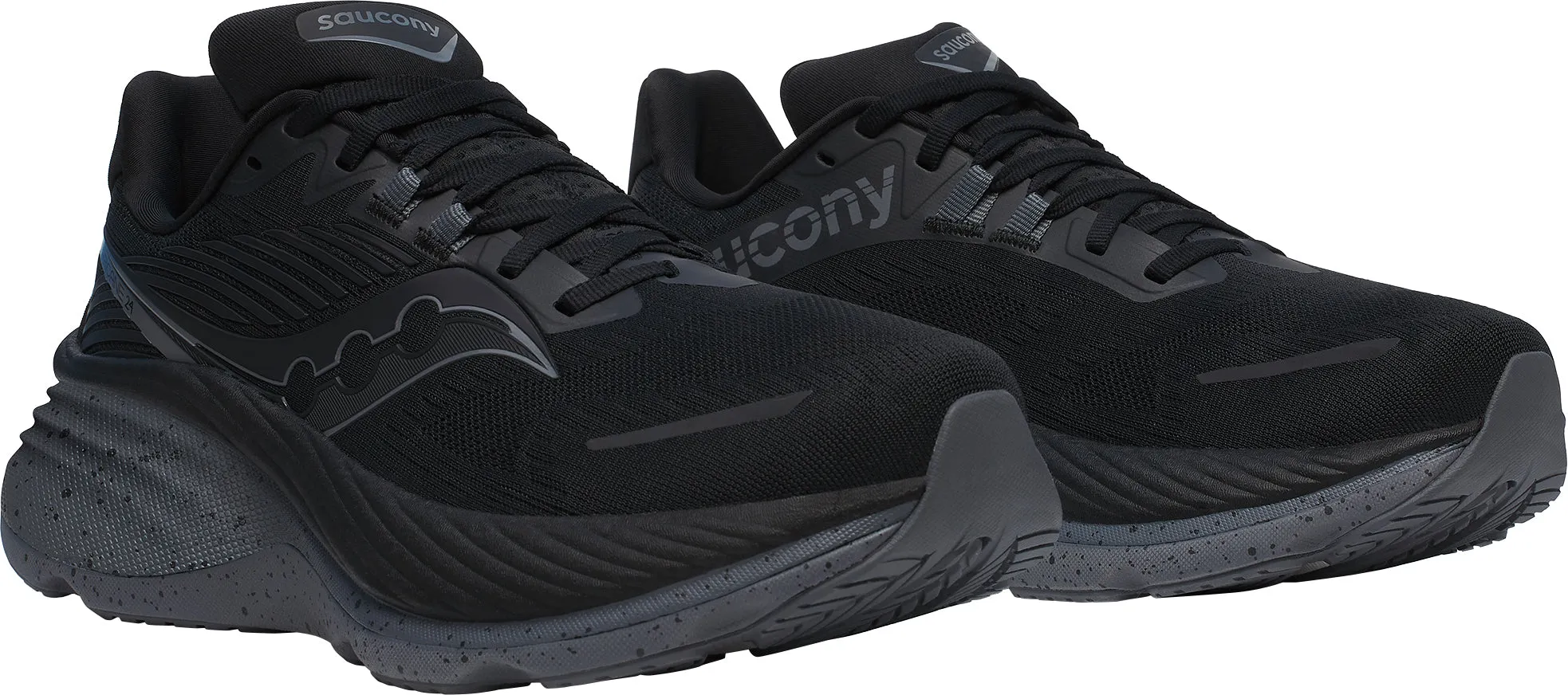 Best Cheap Running Shoes Saucony Hurricane 24 Mens Running Shoes - Black