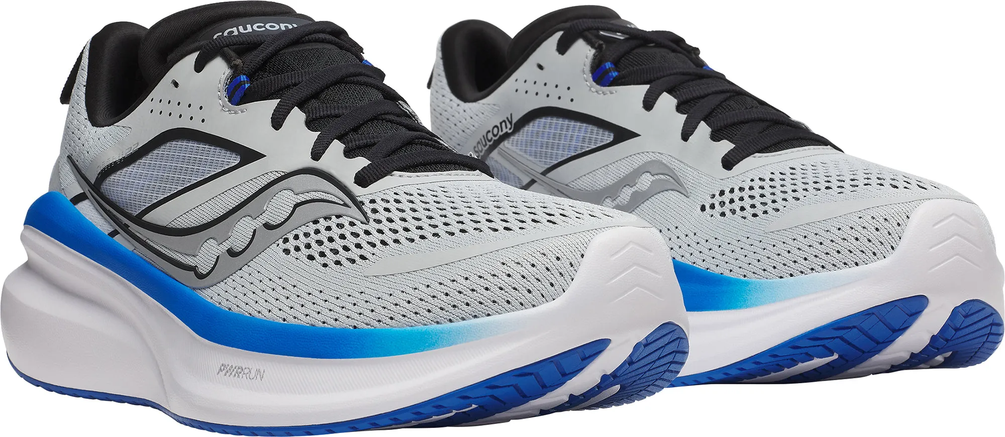 Saucony Omni 22 Mens Running Shoes - Grey Marathon Running Shoe