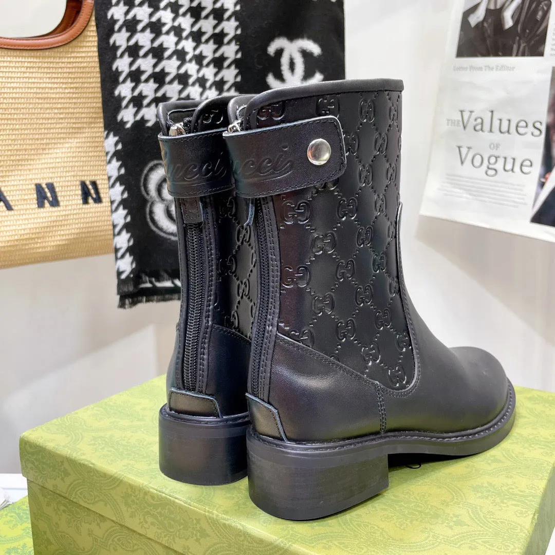 SE695  Size 4-10    Heel:4cm Material: Cowhide  Lining: Sheep skin Sole: Rubber Carolina Work Boots