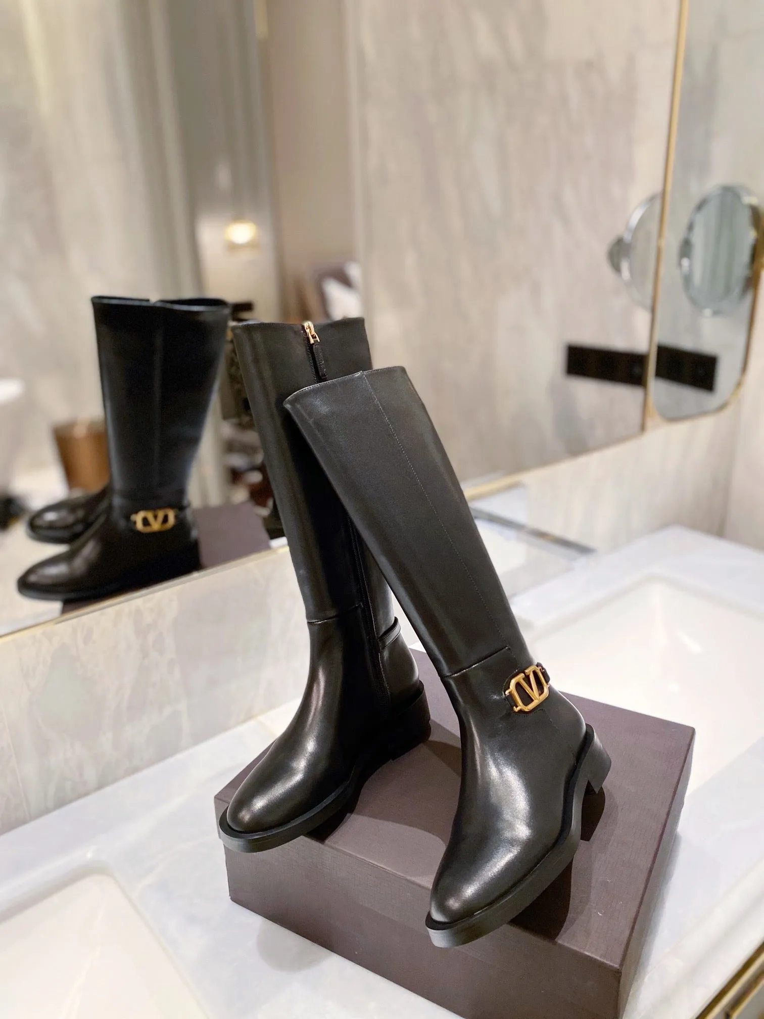 Male Equestrian Boots SE774  Size4-11   Material: Cowhide  Lining: Sheep skin Sole: Rubber