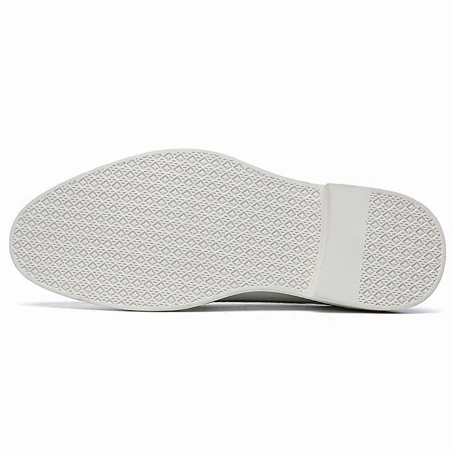 New Balance Made In The Usa Men's Oxford Perforated with Shoes Leather Faux White