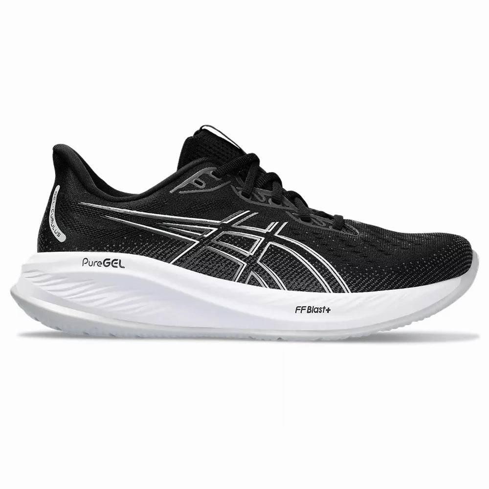 Discount Asics Running Shoes Men's Asics Gel-Cumulus 26, Black/Concrete, 8.5 2E Wide