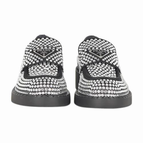 Eileen Fisher Loafers Prada Crystal Satin Loafers - New Condition