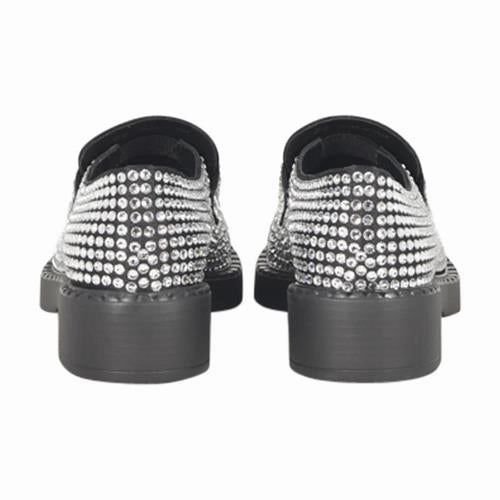 Bass Loafers Sale Prada Crystal Satin Loafers - New Condition