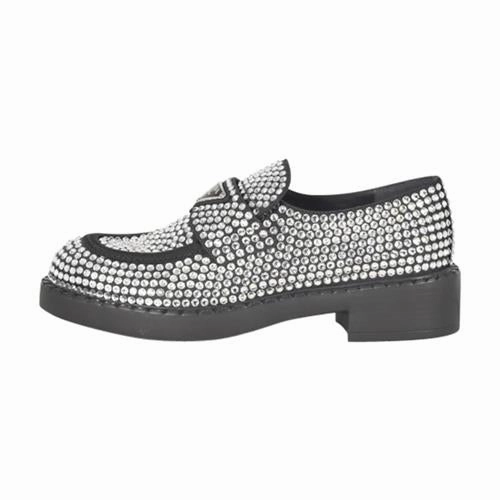 The Row Loafers Prada Crystal Satin Loafers - New Condition