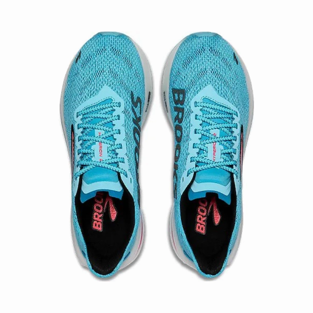 Brogue Shoes Sale Uk Brooks Men's Hyperion 2 Sneaker in Crystal Seas/Diva Pink/Black