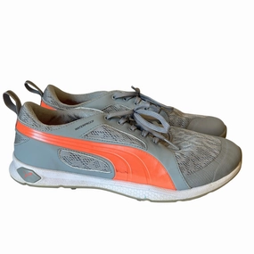 Puma Turf Shoe Shoes Athletic By Puma In Grey & Orange, Size:8.5