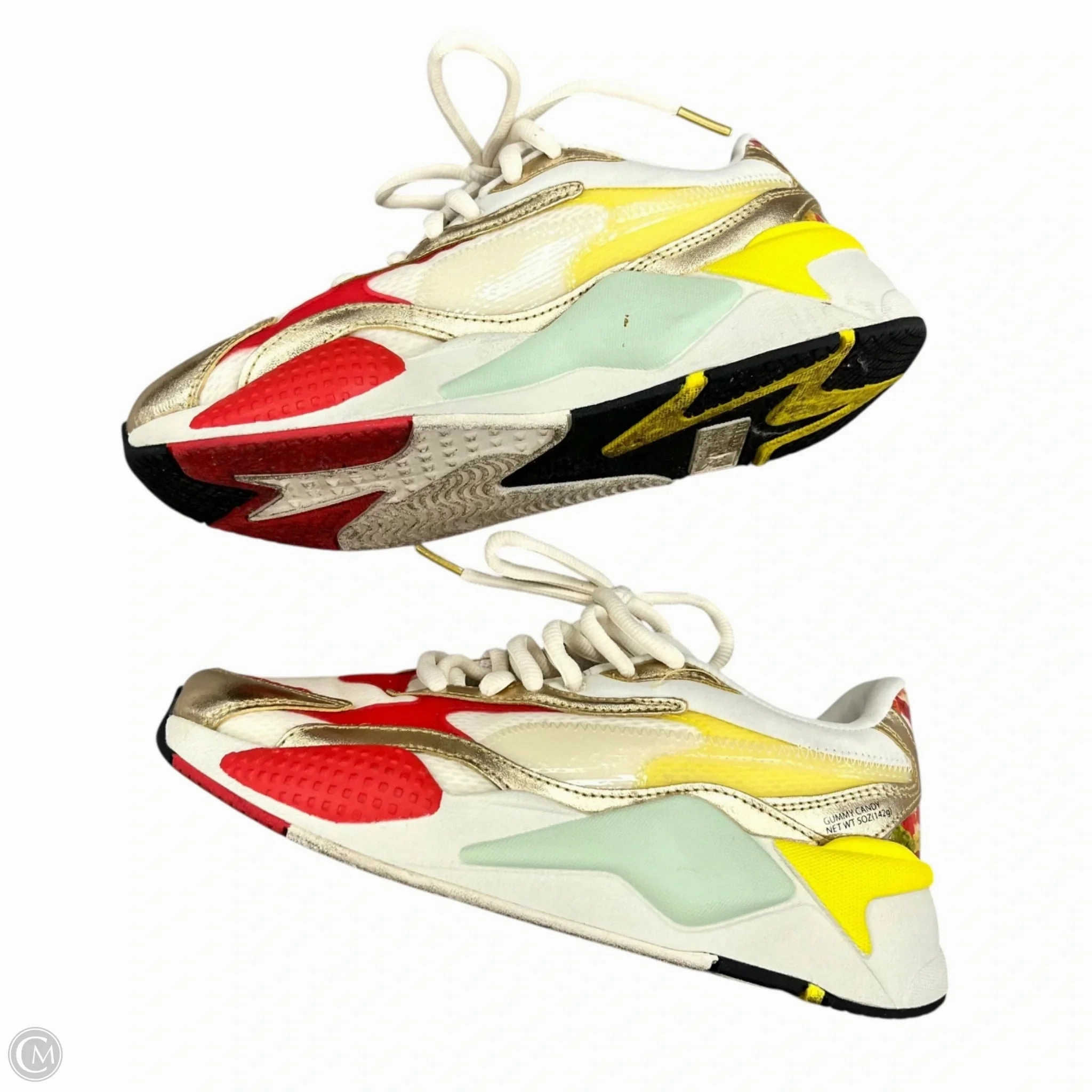 Puma Galaxy Basketball Shoes Shoes Sneakers By Puma In Cream & Red, Size: 7.5