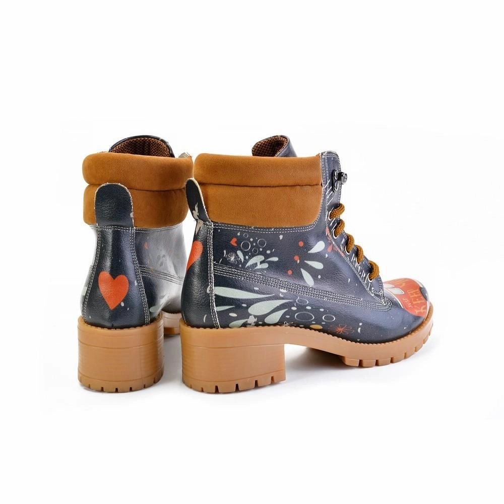 Flat Boots Leather Short Boots KAT126