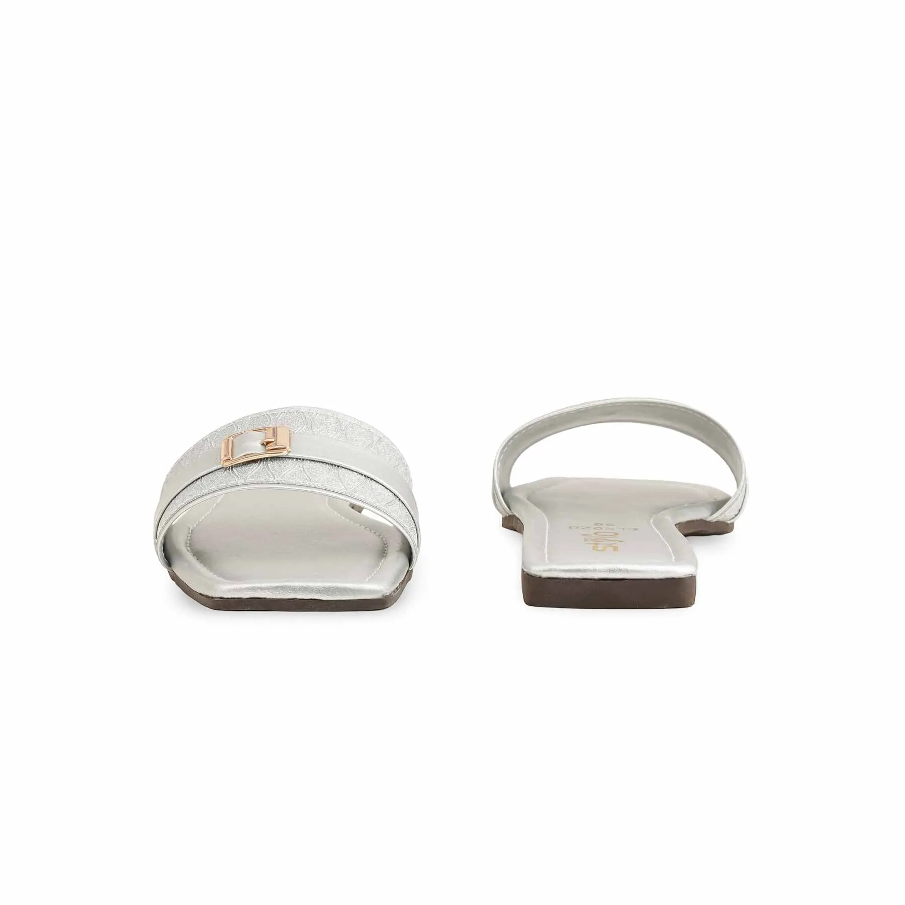 Silver Casual Slipper CL2020 Mule Slides