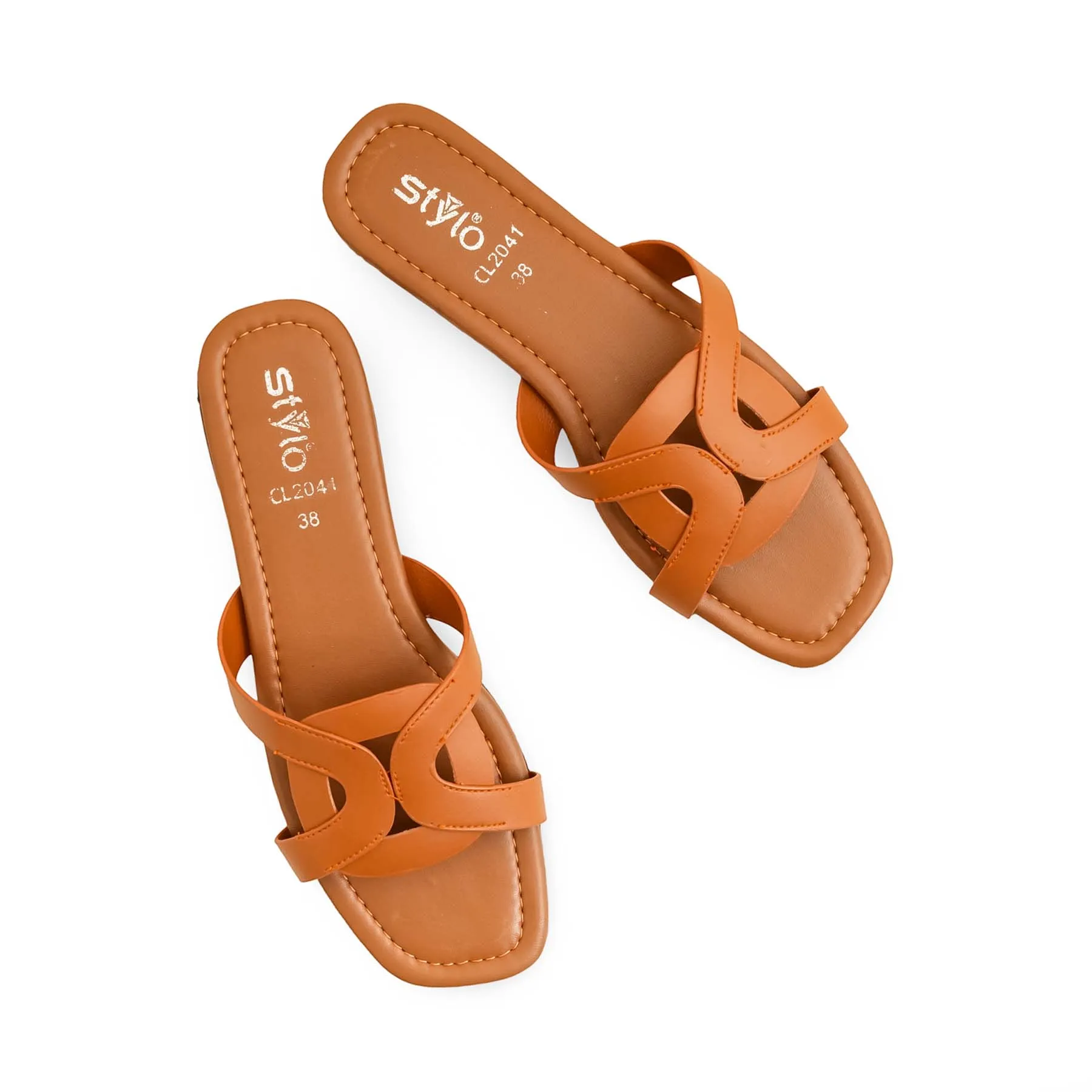 Real Shearling Slippers Mustard Casual Slipper CL2041