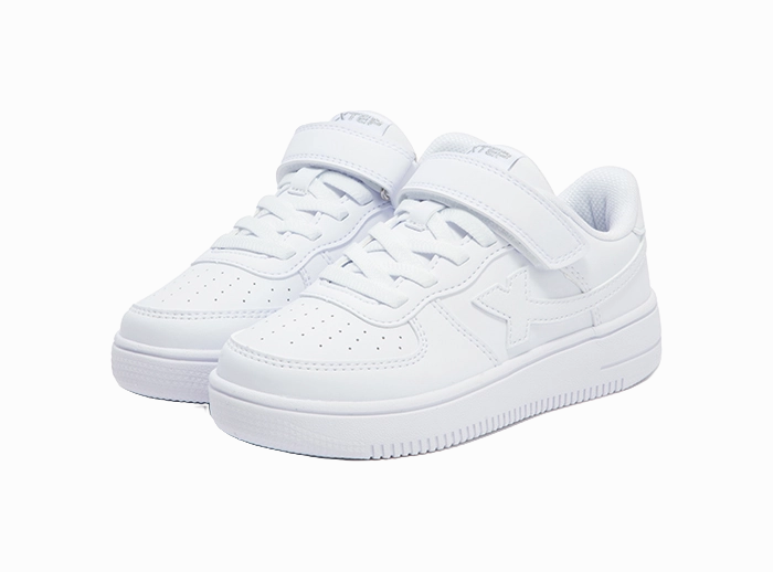 380 New Balance XTEP Slip Resistant Abrasion Resistant Low top Kids' Skateboarding Shoes New White Teenagers