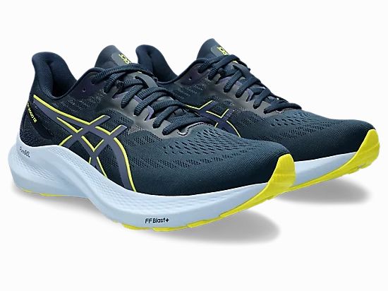 Asics Childrens Shoes Asics Mens GT-2000 12- French Blue/Bright Yellow (1011B691-403)