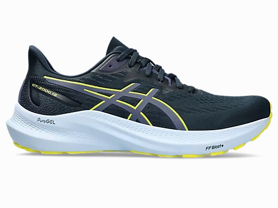 Asics Mens GT-2000 12- French Blue/Bright Yellow (1011B691-403) Asics Shoe Width Chart
