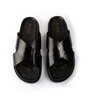 Duck Slippers Milano Leather Slippers - Black