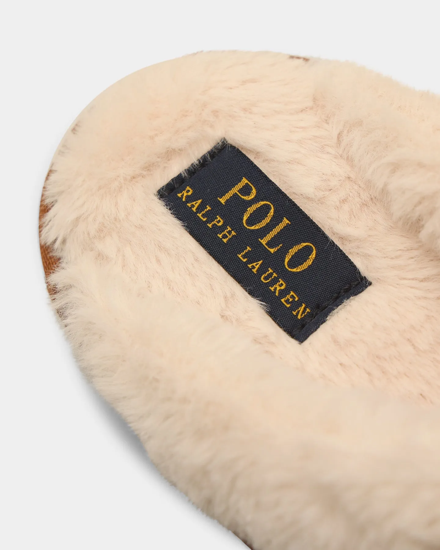 Polo Ralph Lauren Women's Kayleigh Scuff Bear Slipper SNF Suede Jailhouse Slippers