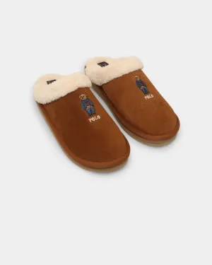 Polo Ralph Lauren Women's Kayleigh Scuff Bear Slipper SNF Suede Versace Slippers