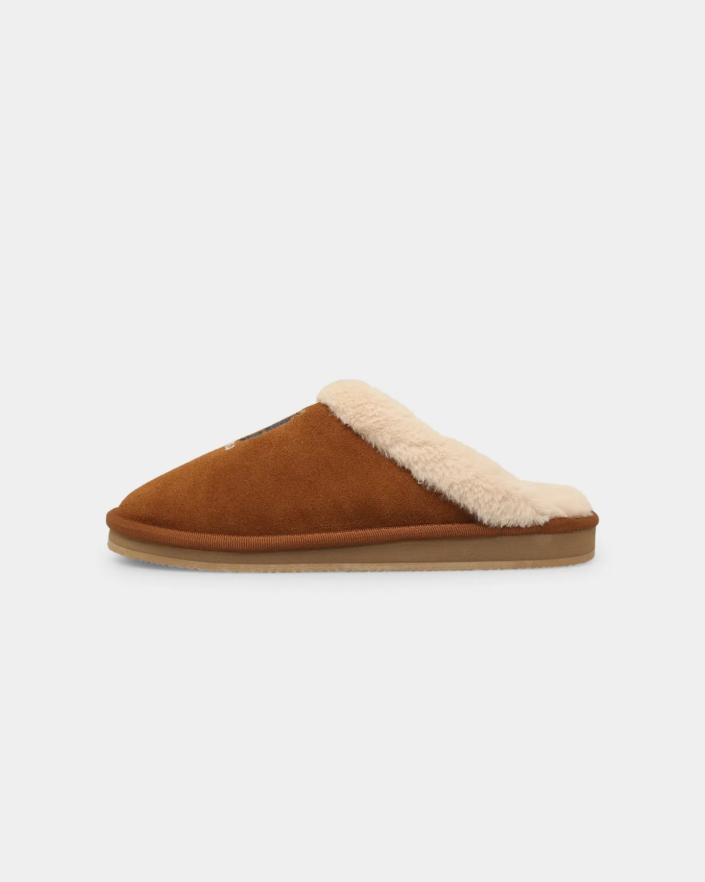 Polo Ralph Lauren Women's Kayleigh Scuff Bear Slipper SNF Suede Bare Feet Slippers