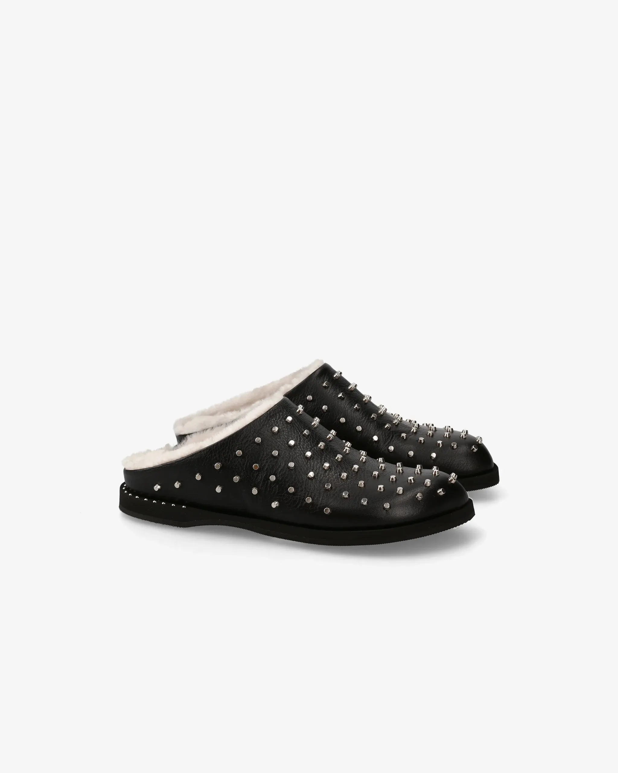 Slippers in Sheepskin and Black Leather Fur Slides Real Vs Fake