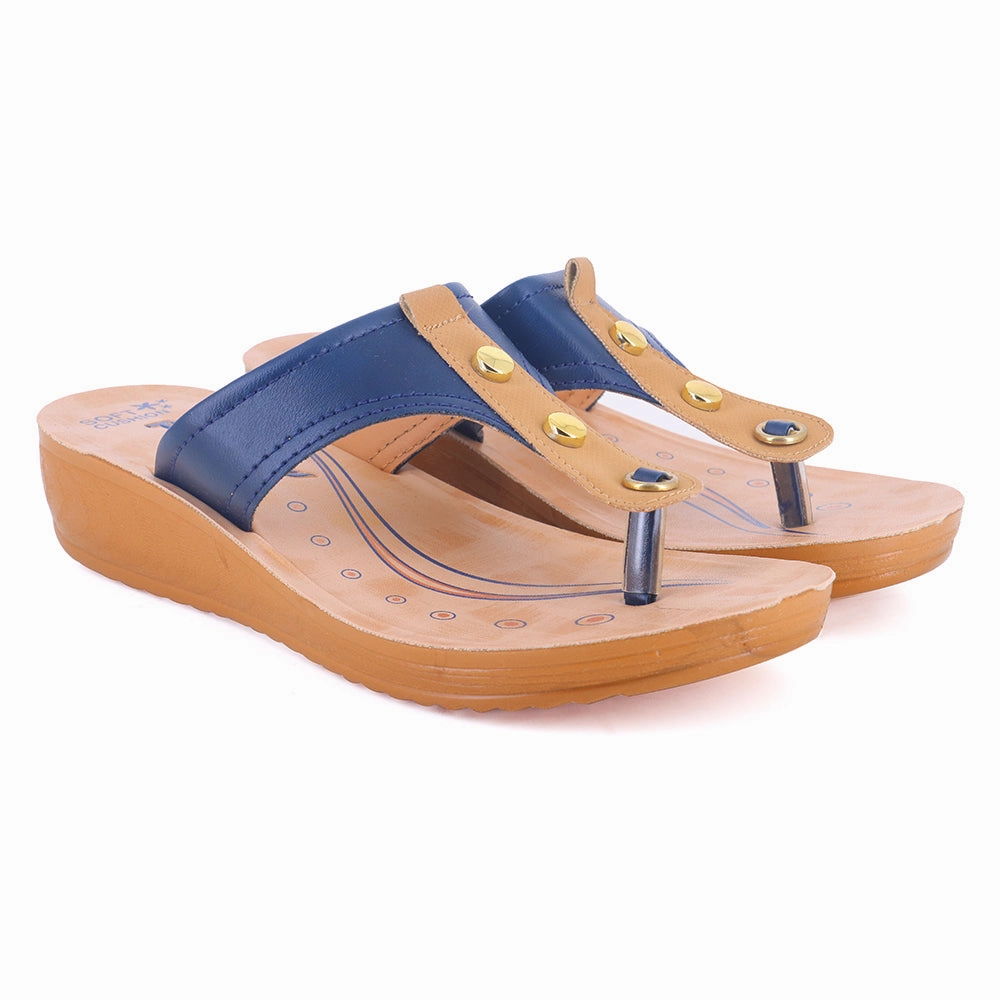 Tan Slippers Slippers For Women PUL 113