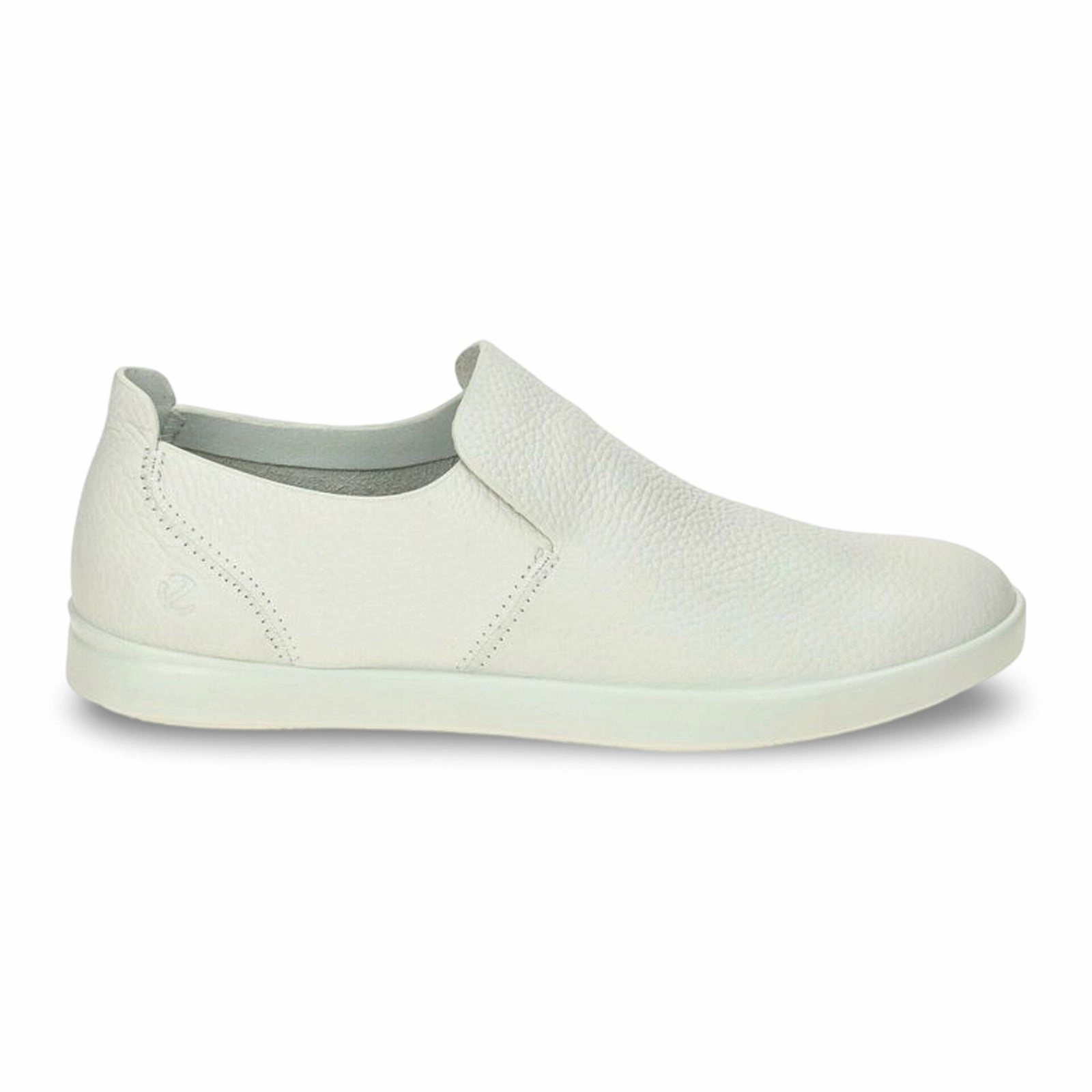 Loafers And Suit Ecco Leisure 205143 Leather Women's Slip On White Shoes