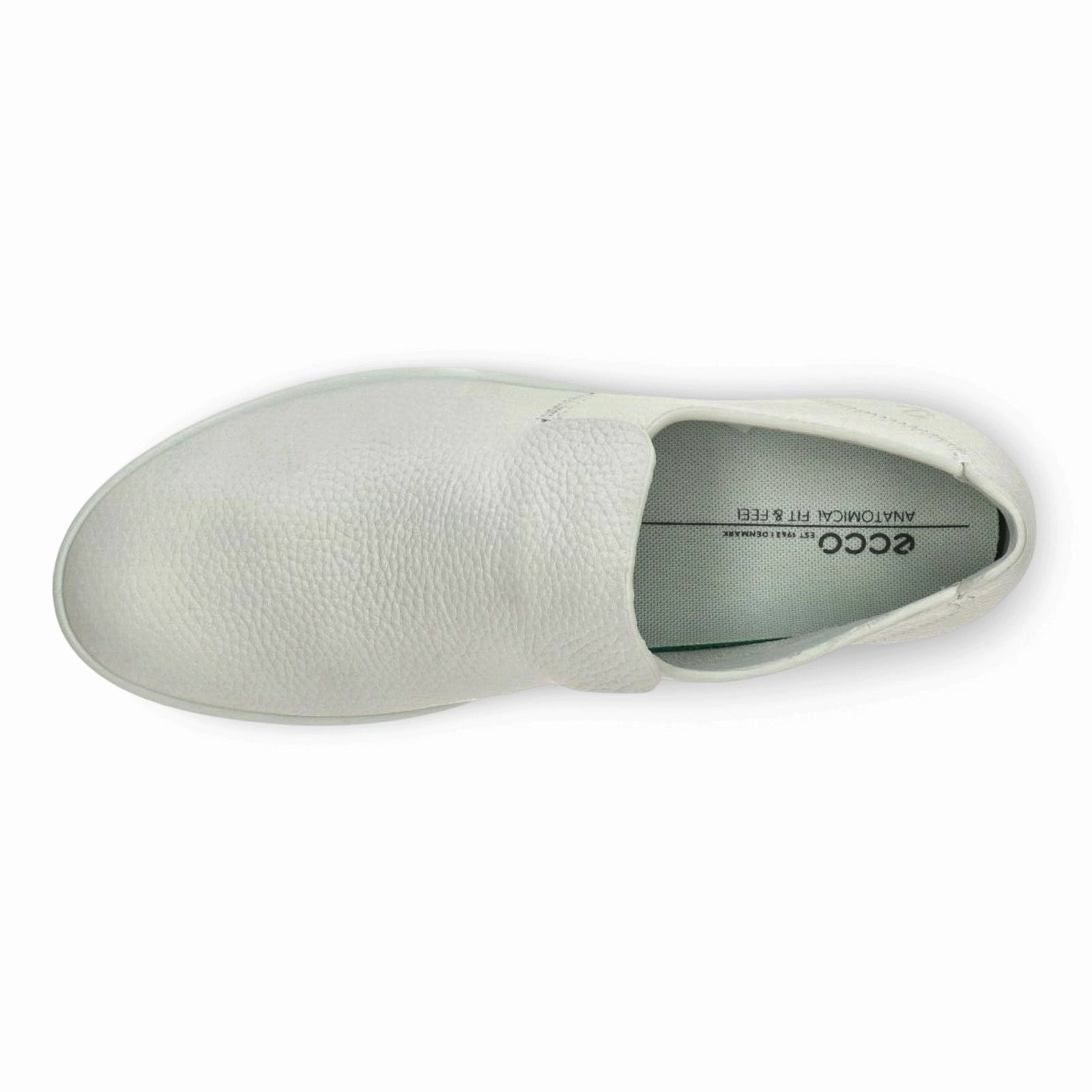 Tuxedo Shoes Loafers Ecco Leisure 205143 Leather Women's Slip On White Shoes