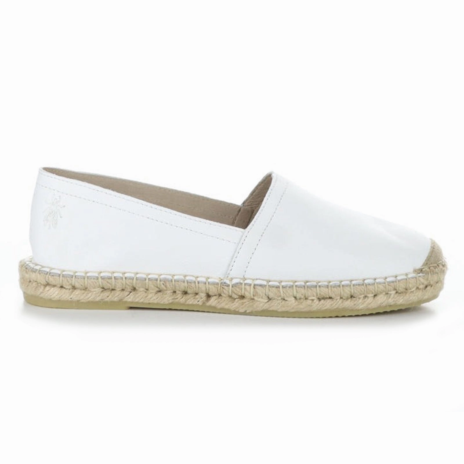 Penny Loafers Designer Fly London SERJ548FLY Velvet Leather Women's Loafers White Shoes