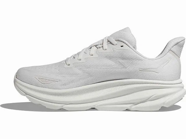Shoes For Working On Concrete Hoka Womens Clifton 9- All White (1127896-WWH)