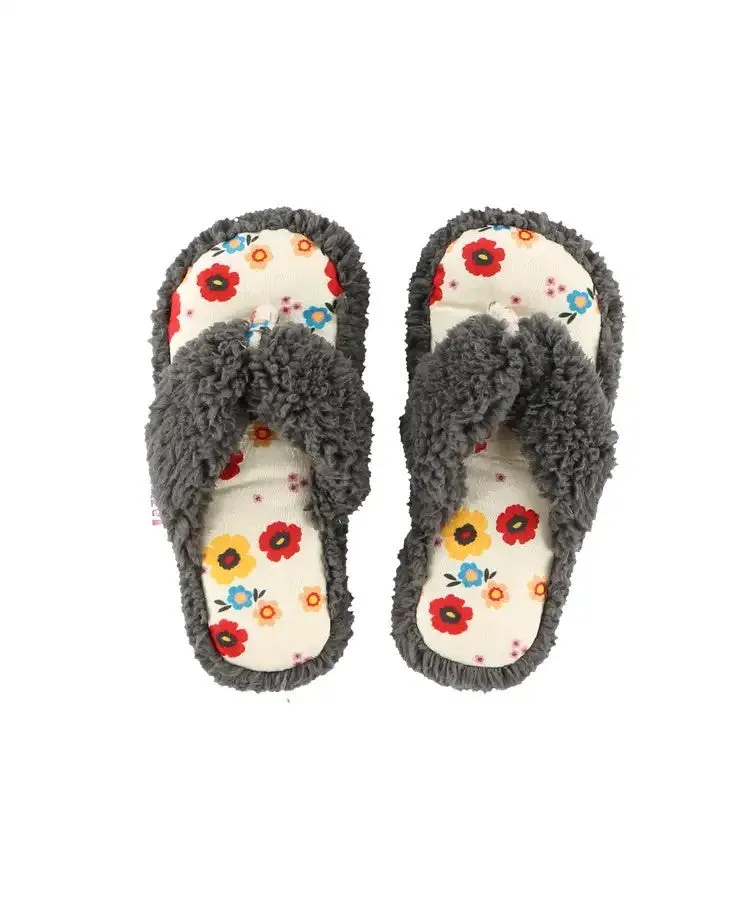 Rise & Shine Flowers Spa Slippers Foam Slides