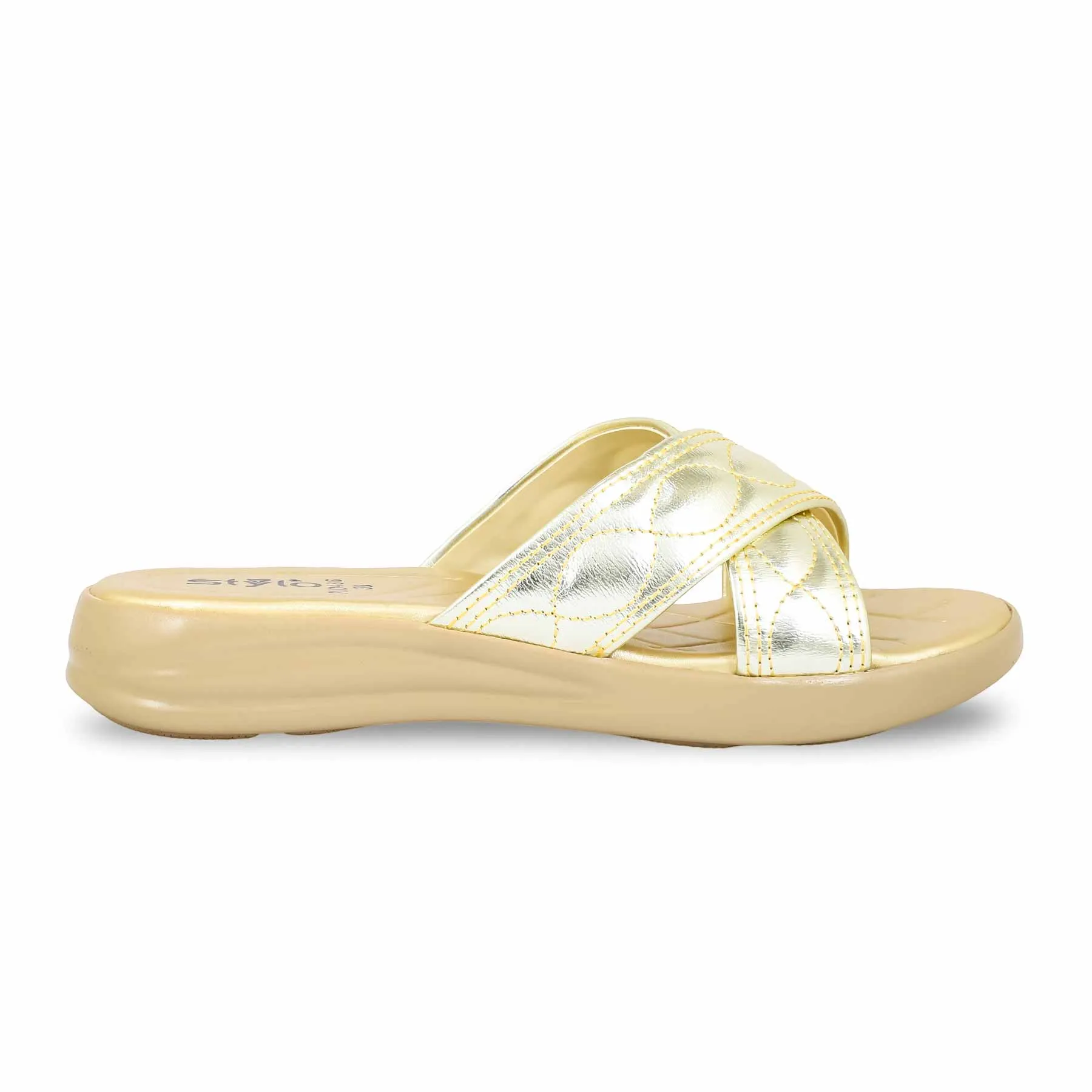 Golden Formal Slipper PU0486 Joe Burrow Slides
