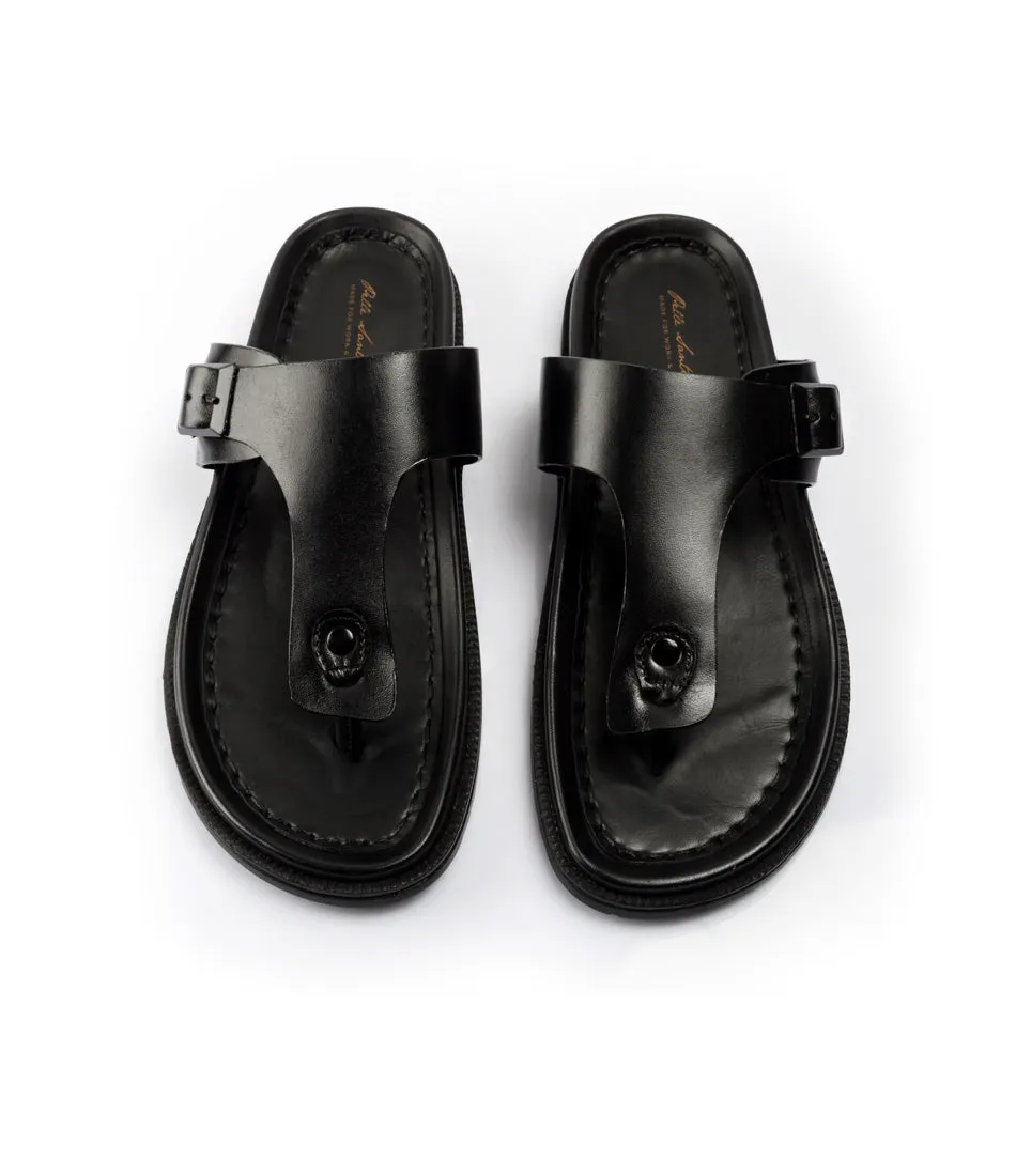 Palermo Leather Slippers - Black Harry Potter Slippers Ladies