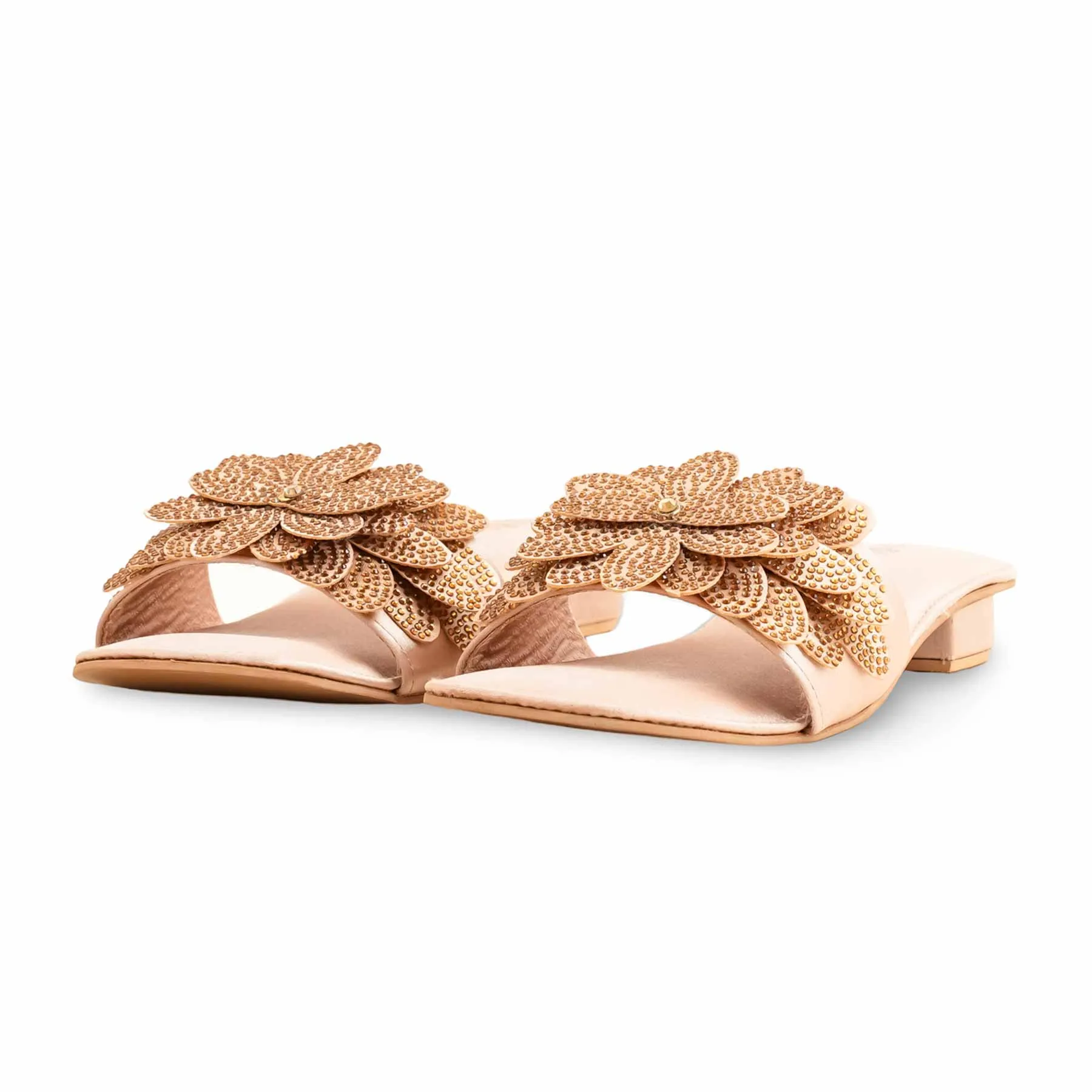 Wide Foot Slippers Golden Fancy Slipper FN7873
