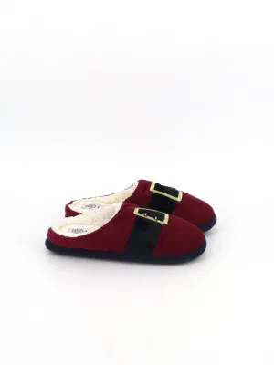 Abercrombie Slippers Men's Textured Slippers,Burgundy
