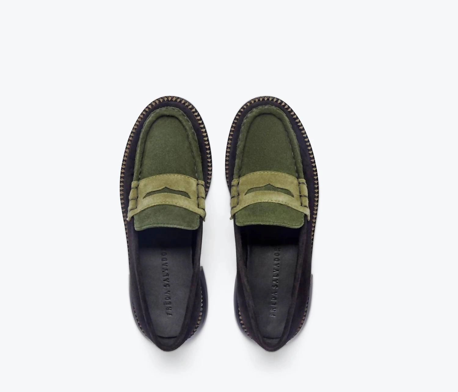 Gucci Loafers On Sale Women's Penny Loafers In Eucalyptus Suede Combo