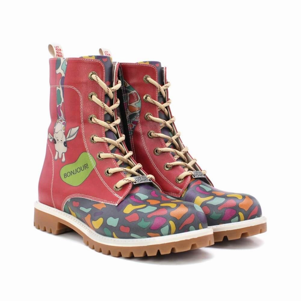 Long Boots TFB1008 Leather Biking Boots