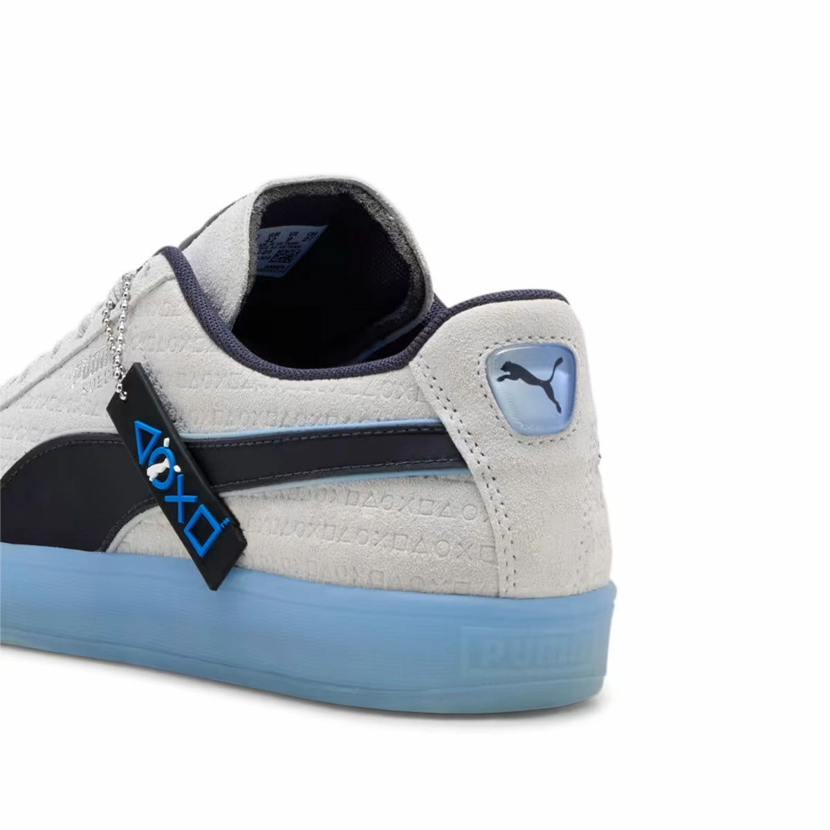 Gary Woodland Puma Shoes   Playstation Suede 'Glacial Gray New Navy'