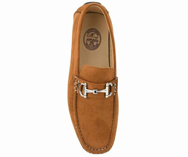 Amali Men's Walken Cognac Loafers Bar Chicago