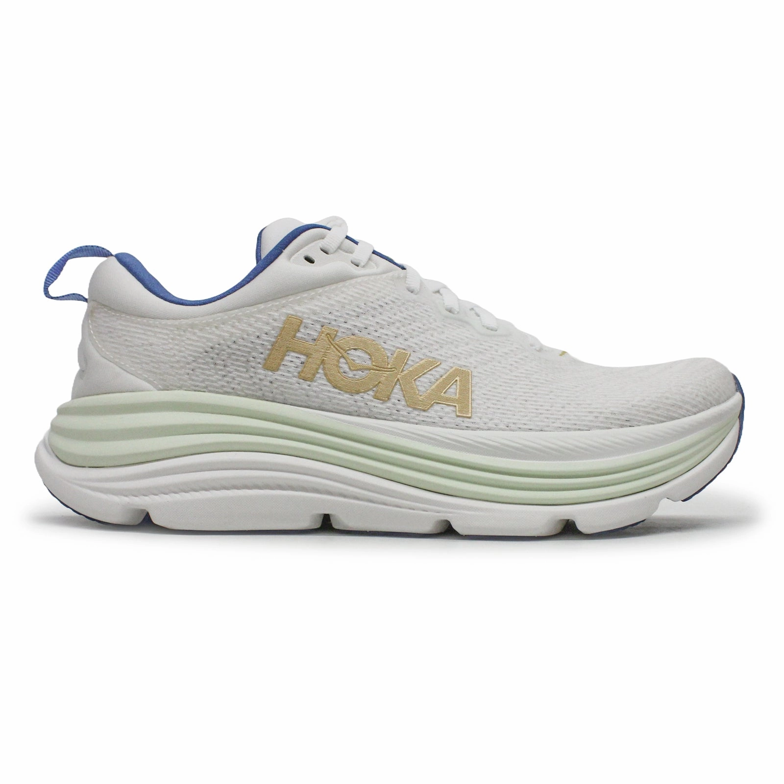 Hoka Gaviota 5 Textile Synthetic Men's Frost Gold Comfort Trainers - UK 9.5 - US 10 Men - EU 44 Shoes In Stock Near Me