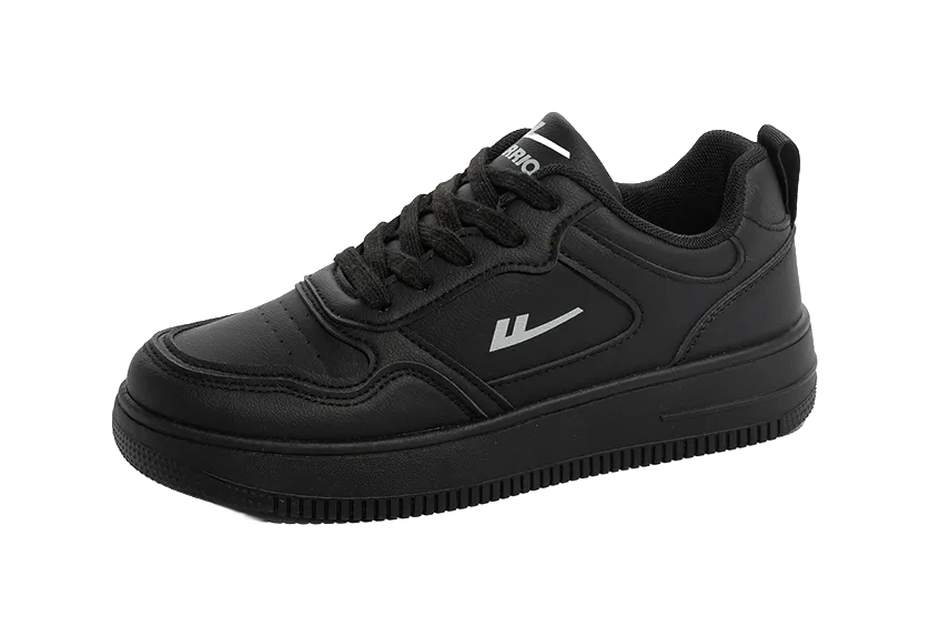 Shoes Casual Outfit Warrior Abrasion Resistant, Lightweight, And Breathable Low top Skateboard Shoes Unisex Black