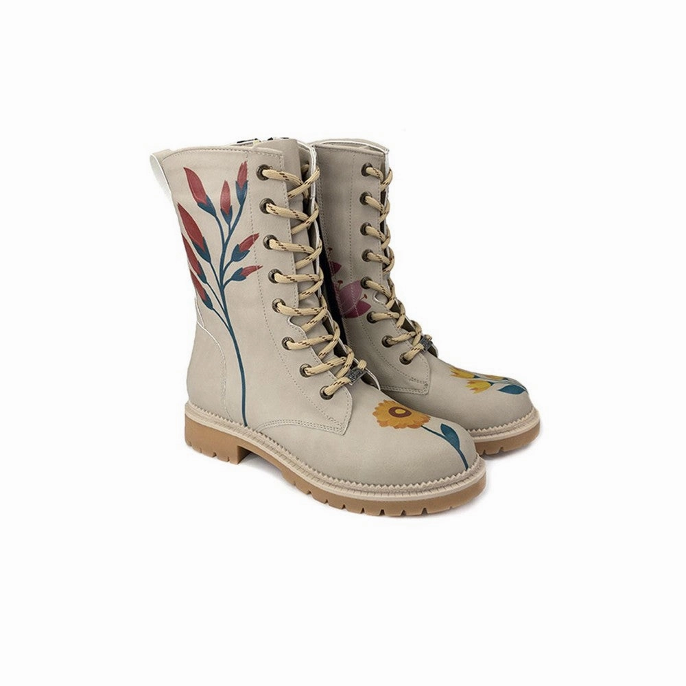 Long Boots JNR116 Waterproof Lace Up Boots