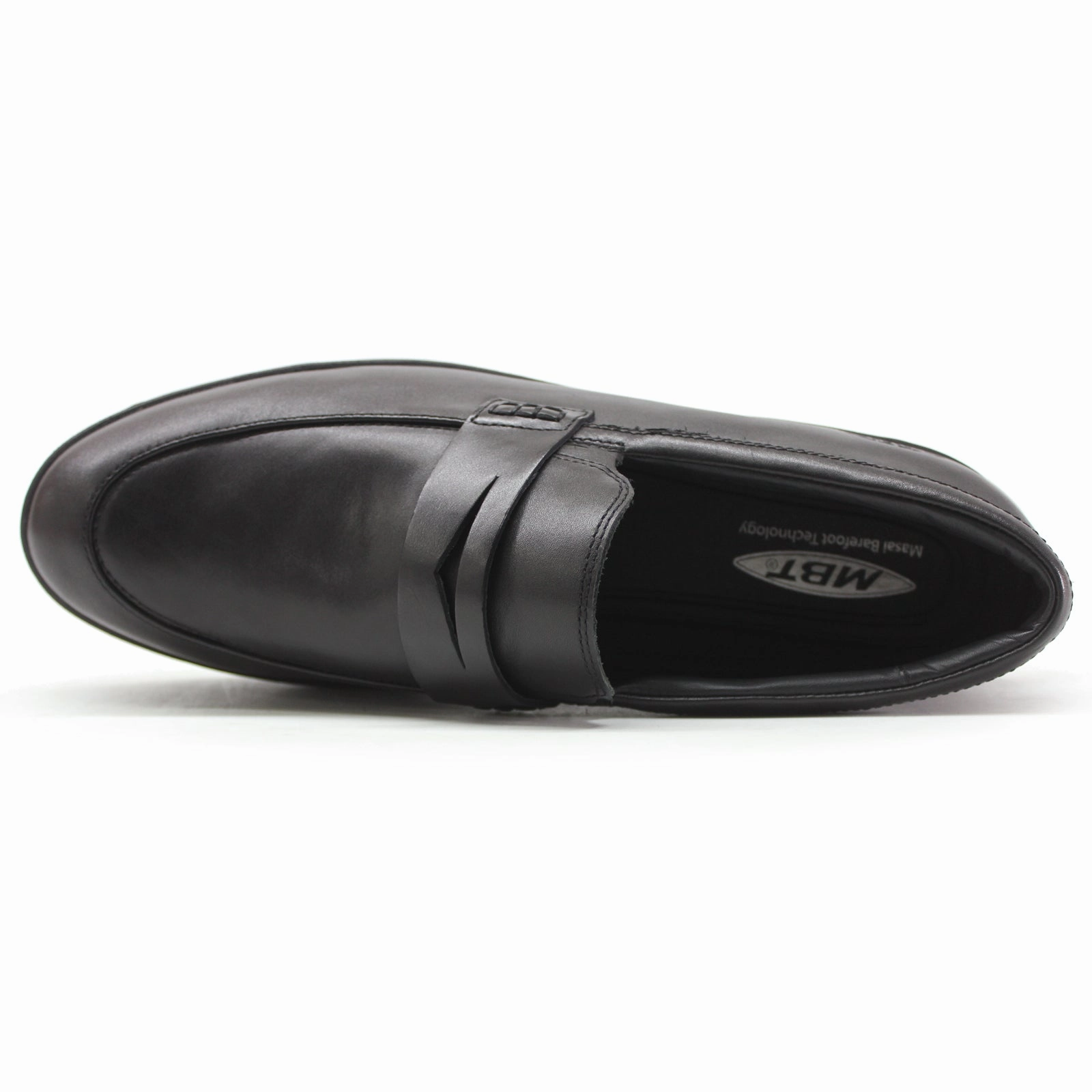 Loafers Zebra MBT Asante 7 Leather Men's Slip on Black Shoes