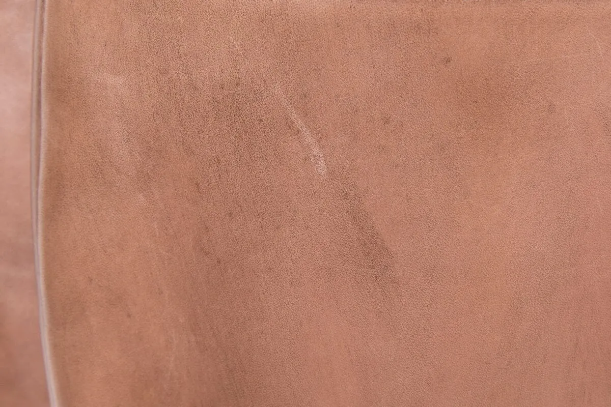 Cowgirl Boots Square Toe Fendi Brown Leather Tall Boots SZ 37.5