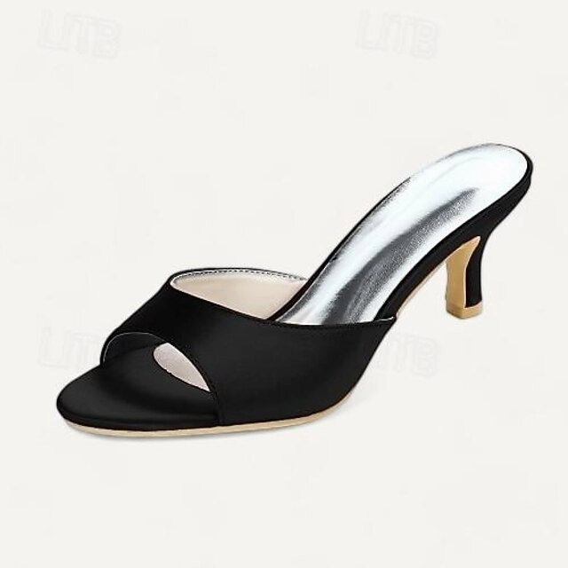 Kitten Heel Sandals Open Toe Women's Wedding Shoes