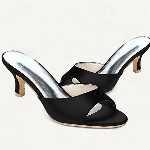 Kitten Heel Sandals Open Toe Women's Wedding Shoes