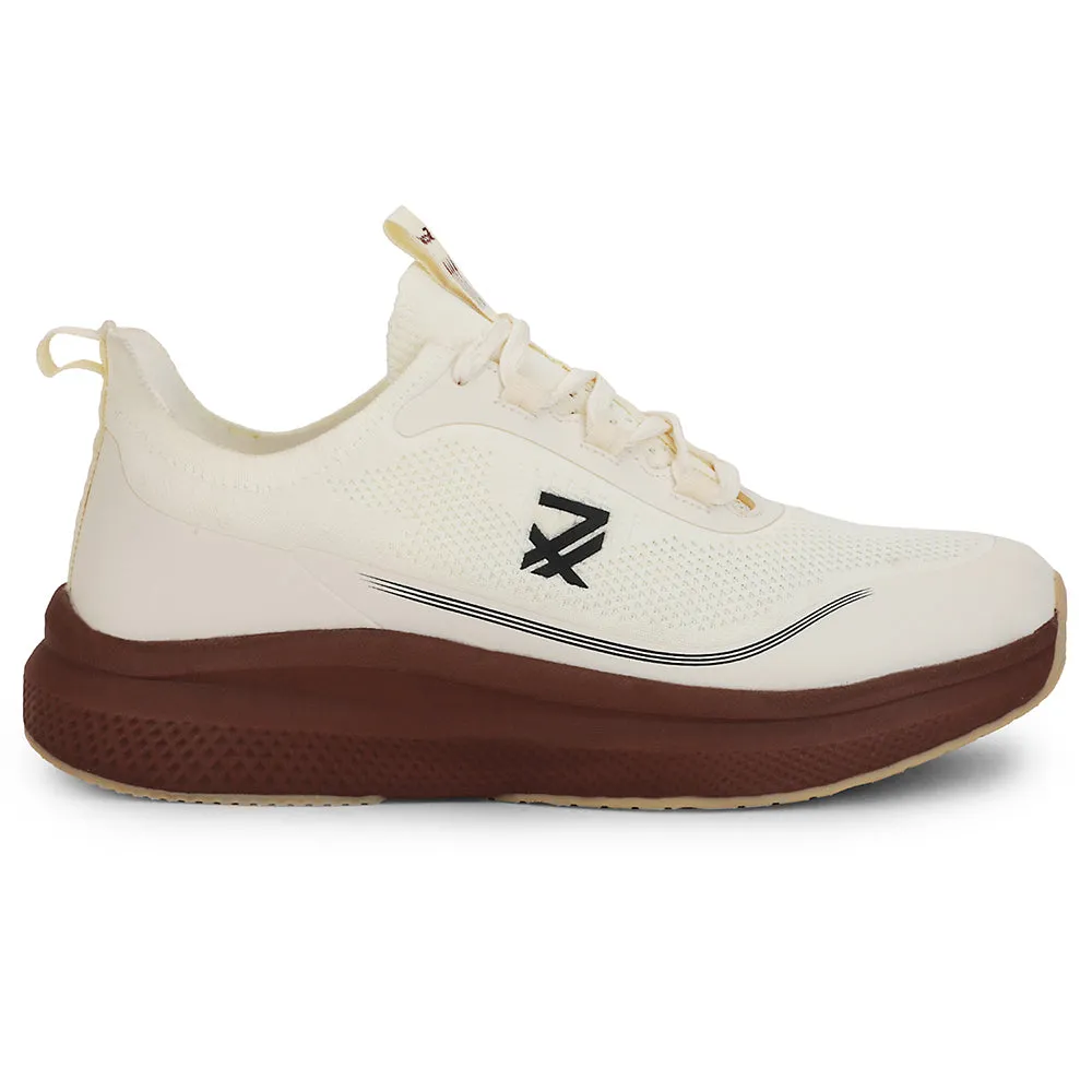 Best Running Shoe For Bad Knees Leap7x Beige Sports Lacing Running Shoes For Men AUSTRIA-1 By Liberty